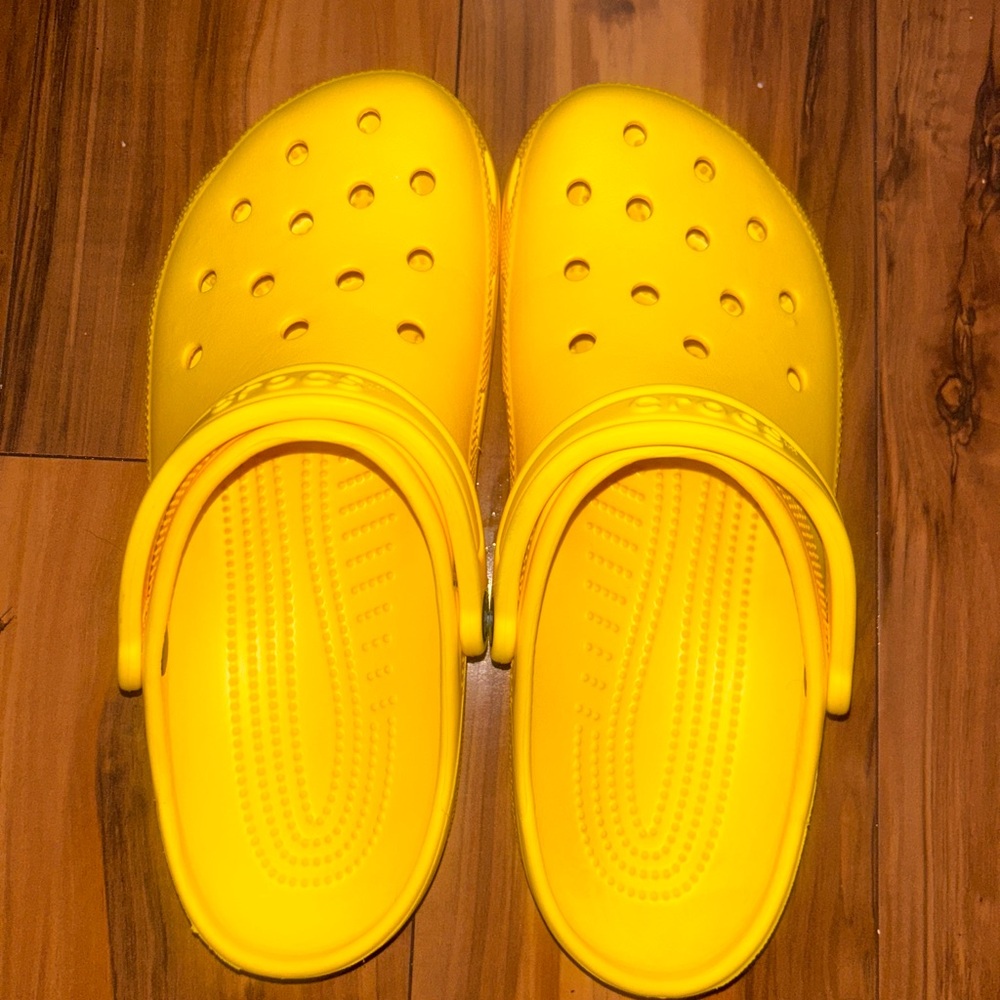 Yellow crocs